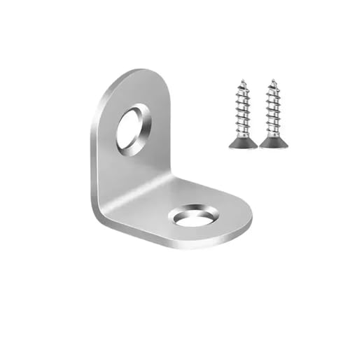 1 Set Edelstahl L-förmigen Ecke Brace Joint Halterung 90 Grad Stecker Verschluss Möbel Unterstützung Rahmen(16x20mm) von JCUIyon