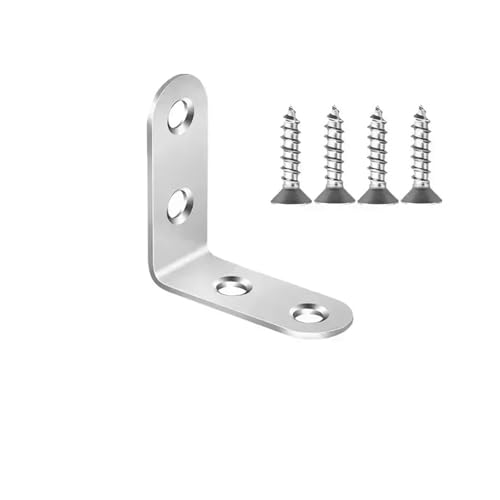 1 Set Edelstahl L-förmigen Ecke Brace Joint Halterung 90 Grad Stecker Verschluss Möbel Unterstützung Rahmen(16x40mm) von JCUIyon