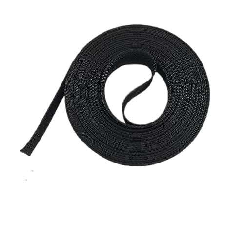 10 Meter schwarz isoliert dicht PET-Draht Kabelverschraubung Schutz Kabelhülse flammhemmende Nylon-Rohr(12mm) von JCUIyon