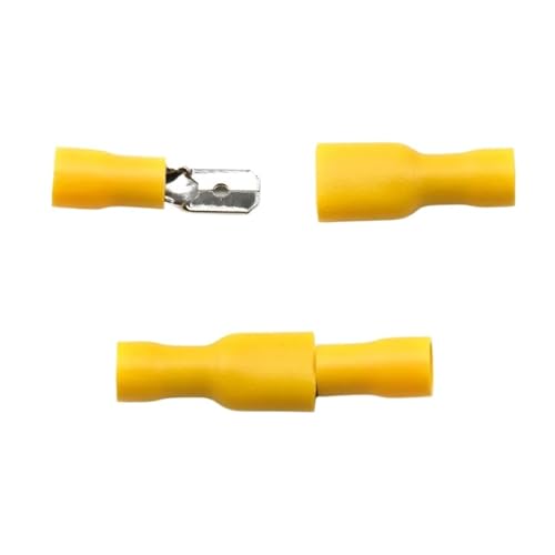 10 stücke Weiblich Männlich Spaten Isolierte Elektrische Crimp Terminal Draht Anschlüsse Verdrahtung Kabel Kaltpressung(Yellow) von JCUIyon