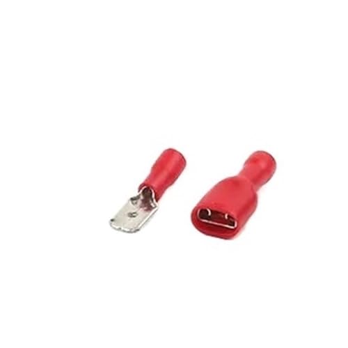100 stücke/50 pairs Weiblich Männlich Elektrische Verdrahtung Stecker Isolierte Crimp Terminal(RED) von JCUIyon