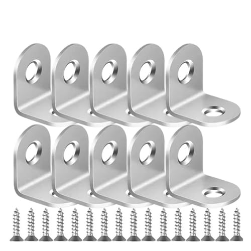 10Sets 90 Grad rechtwinklig Edelstahl L-förmigen Ecke Code Mit Schrauben Möbel Stabile Stecker 10Sets 90 Grad rechtwinklig Edelstahl L-förmigen Ecke Code Mit Schrauben Möbel Stabile Stecker von JCUIyon
