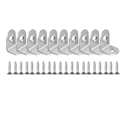 10sets Edelstahl L-förmigen Ecke Code Mit Schrauben 90 Grad Rechtwinklig Partition Halterung(16x30mm) von JCUIyon