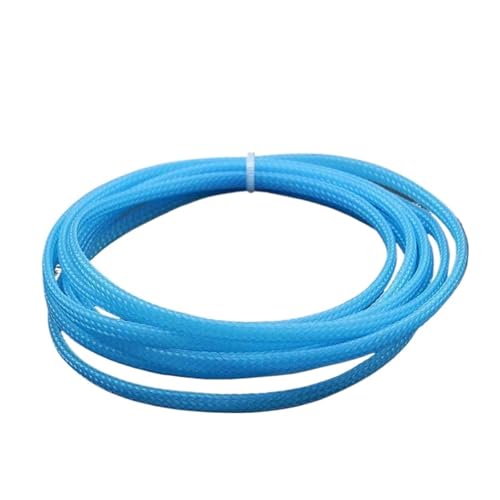 2 meter Isolierte PET Sleeving Enge Hohe Dichte Draht Wrap Mantel Schutz Kabel Hülse(Light Blue,14mm) von JCUIyon