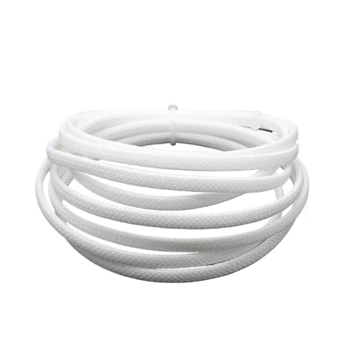 2 meter Isolierte PET Sleeving Enge Hohe Dichte Draht Wrap Mantel Schutz Kabel Hülse(WHITE,8mm) von JCUIyon