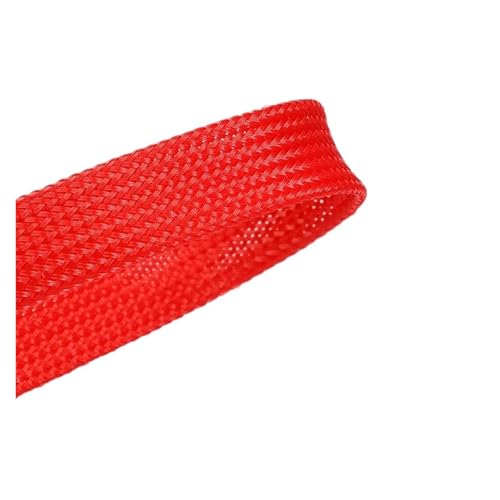 20 Meter isolierte PET-Ärmel mit hoher Dichte, Drahtumwicklung, enges Kabel mit Schutzhülle(Red,30mm) von JCUIyon