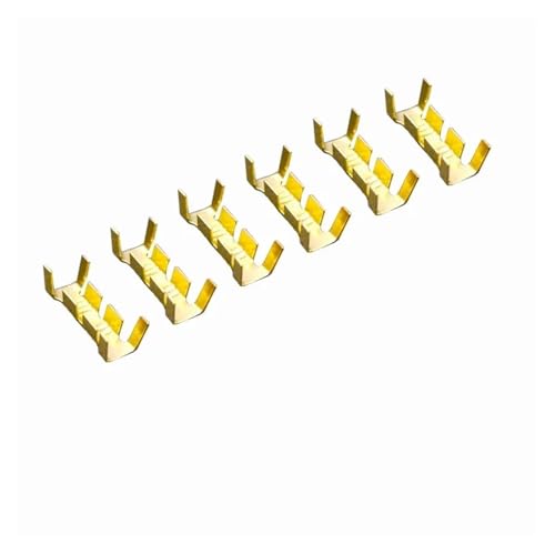 20 Stück 453 U-förmige Anschlusslasche Kalteinsätze Anschlussklemme Kleine Zähne Anschlussklemme 0,3-4,0 mm²(Gold) von JCUIyon