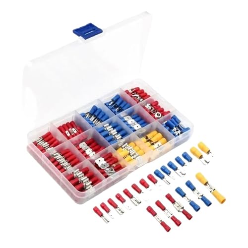 280 Pcs Spaten Terminals Isolierte Kabel Splice Stoßverbinder Elektrische Draht Crimp 280 Pcs Spaten Terminals Isolierte Kabel Splice Stoßverbinder Elektrische Draht Crimp von JCUIyon