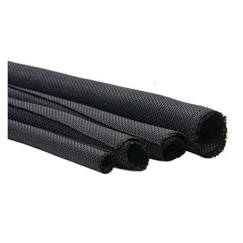 3 Meter selbstschließende, erweiterbare PET-Hülle, schwarze isolierte Umhüllung, selbstschließendes ummanteltes Kabel(16mm) von JCUIyon