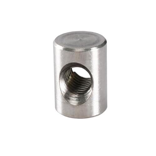 304 Edelstahleinsatz Möbelmuttern Eingebettete Hammermutter Insernut Zylindrischer Passstift Zylindermutter(M6x12) von JCUIyon