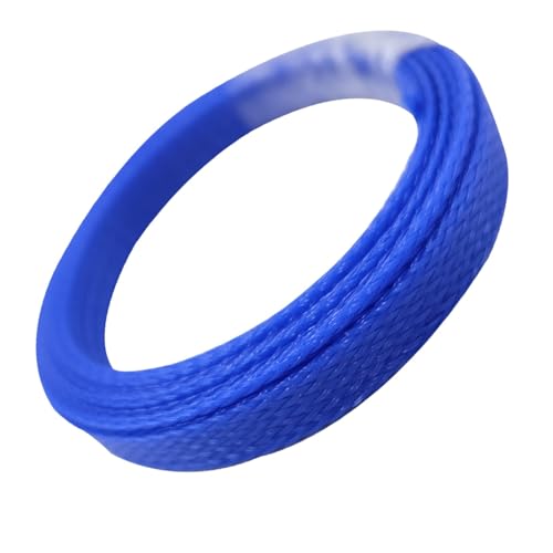 5 Meter PET erweiterbare Kabelhülse eng hohe Dichte Härte isolierte Leitung Schutz Draht Wrap Mantel(Blue,4mm) von JCUIyon