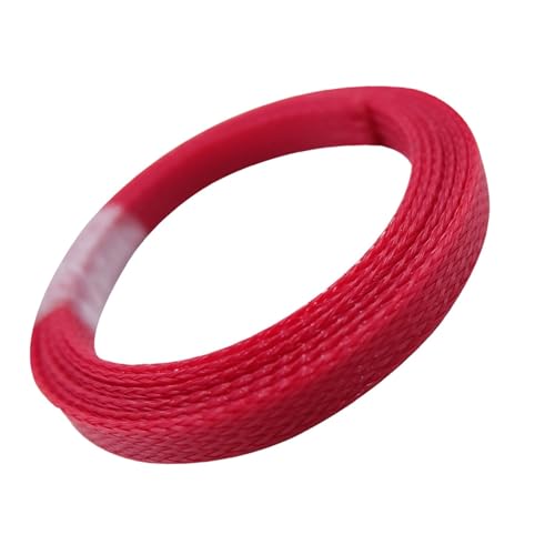 5 Meter PET erweiterbare Kabelhülse eng hohe Dichte Härte isolierte Leitung Schutz Draht Wrap Mantel(Red,10mm) von JCUIyon