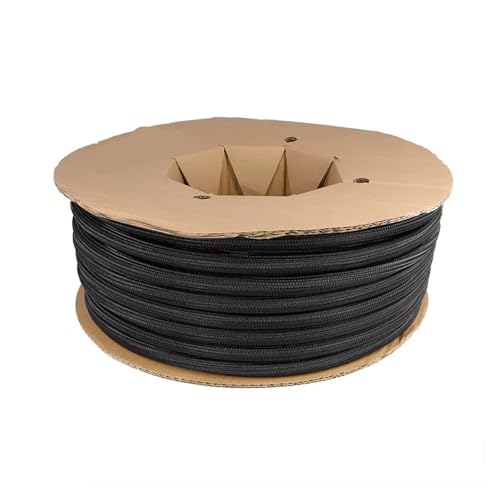 5 Meter schwarze selbstschließende Kabelhülle, PET-Kabel, Netzkabel, isoliert, hoher Schutz, geteilte Ummantelung(3mm) von JCUIyon