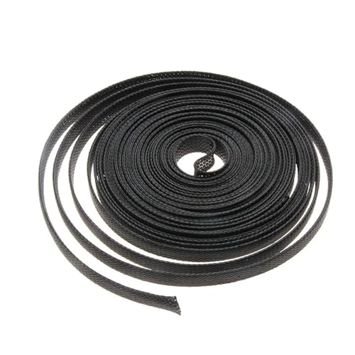 5 meter Erweiterbar Kabel Hülse Draht Schutz Engen Schutzhülle PET Isolierte Sleeving(Black,12mm) von JCUIyon