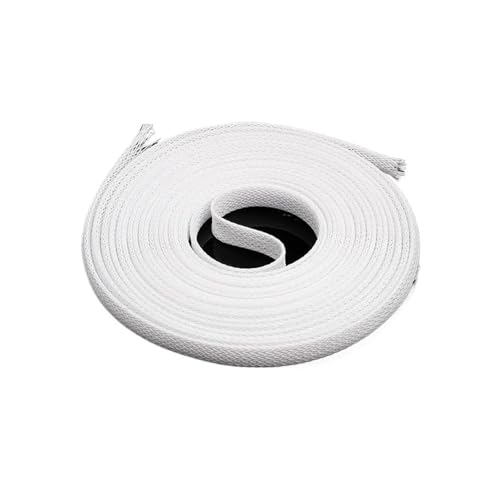 5 meter Erweiterbar Kabel Hülse Draht Schutz Engen Schutzhülle PET Isolierte Sleeving(White,15mm) von JCUIyon