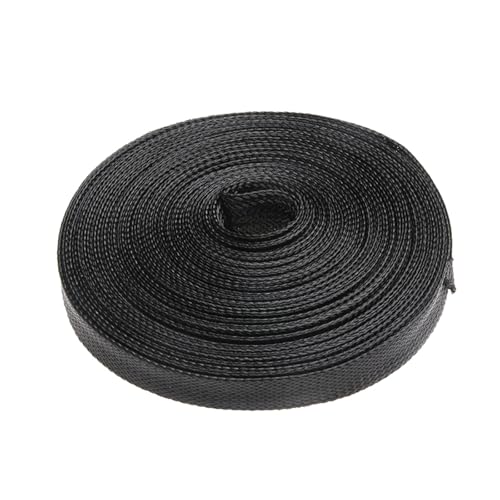 5 meter Schwarz Sleeving Engen PET Nylon Kabel Isolierung Schutz Erweiterbar Kabel Hülse(10mm) von JCUIyon