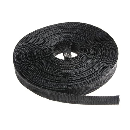 5 meter Schwarz Sleeving Engen PET Nylon Kabel Isolierung Schutz Erweiterbar Kabel Hülse(20mm) von JCUIyon