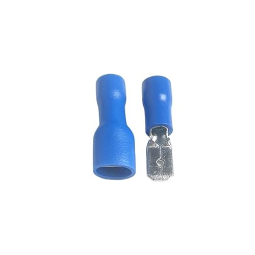 50 STÜCKE 6,3mm 4,8mm 2,8mm Terminal Weiblich Männlich Spaten Isolierte Elektrische Crimp Terminal Anschlüsse(Blue,2.8mm) von JCUIyon
