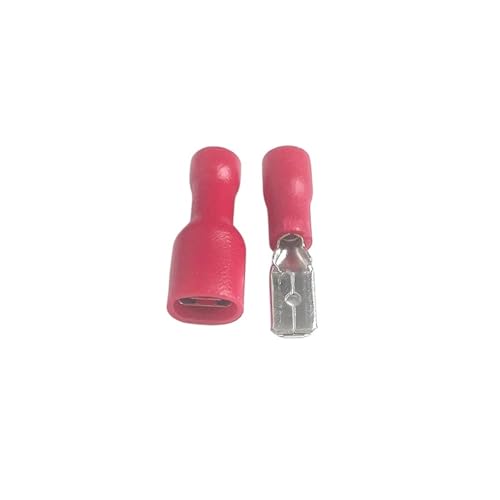 50 STÜCKE 6,3mm 4,8mm 2,8mm Terminal Weiblich Männlich Spaten Isolierte Elektrische Crimp Terminal Anschlüsse(Red,2.8mm) von JCUIyon