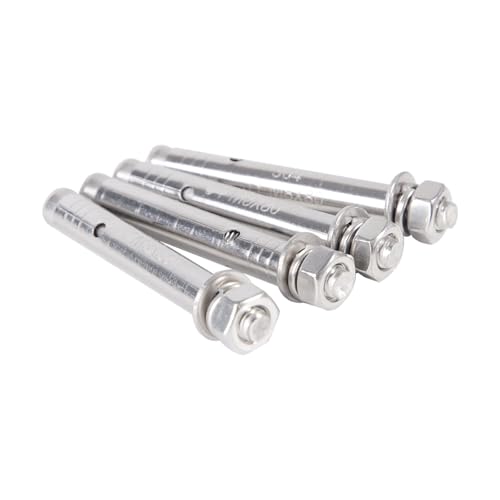 5PCS 304 Edelstahl Trockenbau Expansion Schrauben for Rohr Wand Beton Anker Bolzen Haken(60mm,M6) von JCUIyon