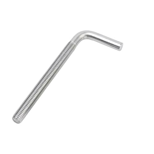 7/L-förmige rechtwinklige Ankerbolzenschraube 304 Edelstahl rechtwinklige Schraube(M6x60mm) von JCUIyon