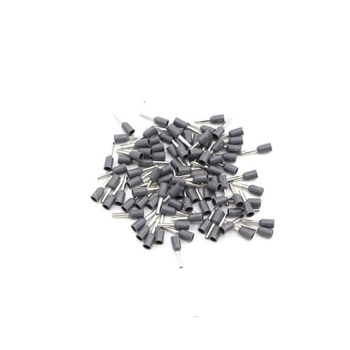 JCUIyon 100 stücke E1008 Isolierte Aderendhülsen Terminal Block Kabel Ende Draht Stecker Crimp Terminator Draht(Gray) von JCUIyon