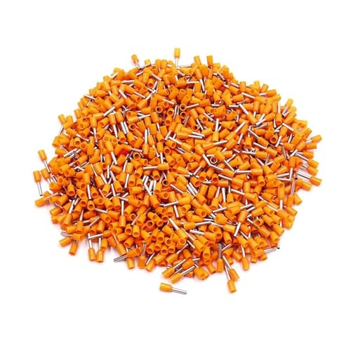 JCUIyon 100 stücke E1008 Isolierte Aderendhülsen Terminal Block Kabel Ende Draht Stecker Crimp Terminator Draht(Orange) von JCUIyon