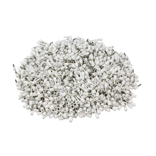 JCUIyon 100 stücke E6012 Isolierte Aderendhülsen Klemmenblöcke Kabel Ende Draht Stecker Elektrische Crimp Terminator Draht(White) von JCUIyon
