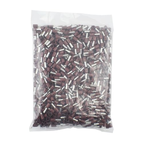 JCUIyon 1000 stücke Isolierte Cord End Terminal Crimp Druck Terminal Aderendhülsen Crimpen Terminals Rohr(Brown,E4009) von JCUIyon