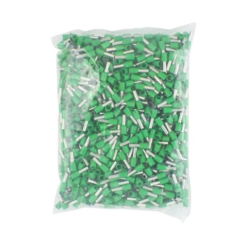 JCUIyon 1000 stücke Isolierte Cord End Terminal Crimp Druck Terminal Aderendhülsen Crimpen Terminals Rohr(Green,E6012) von JCUIyon