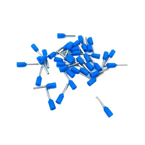 JCUIyon 1000PCS Isolierte Aderendhülsen Terminal Block Schnur Ende Draht Stecker Elektrische Crimp Terminator Kalt Gepresst(Blue,E6012) von JCUIyon