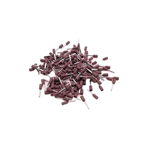 JCUIyon 1000PCS Isolierte Aderendhülsen Terminal Block Schnur Ende Draht Stecker Elektrische Crimp Terminator Kalt Gepresst(Brown,E10-12) von JCUIyon