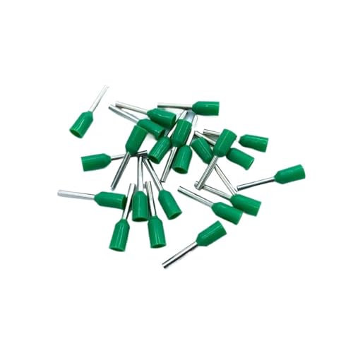 JCUIyon 1000PCS Isolierte Aderendhülsen Terminal Block Schnur Ende Draht Stecker Elektrische Crimp Terminator Kalt Gepresst(Green,E10-12) von JCUIyon