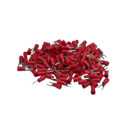 JCUIyon 1000Pcs SV2-4 Y Typ Gabel Weibliche Splice Terminal Crimp Draht Kabel Stecker Elektrische Sertir Draht Adapter(RED) von JCUIyon