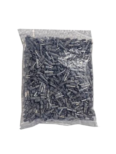 JCUIyon 100Pcs Isolierte Draht Mantel Kupfer Rohr Terminal Pin Cord End Terminal Crimpen Stecker Terminal(Gray,E1508) von JCUIyon