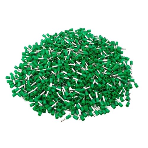 JCUIyon 100Pcs Isolierte Draht Mantel Kupfer Rohr Terminal Pin Cord End Terminal Crimpen Stecker Terminal(Green,E1008) von JCUIyon