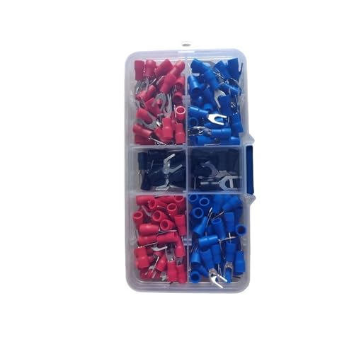 JCUIyon 220PCS Kaltpressung Terminal SV 1,25-3/4 /6 Isolierte Kabel Stecker Kupfer Draht Gabel Paar Verbindung von JCUIyon