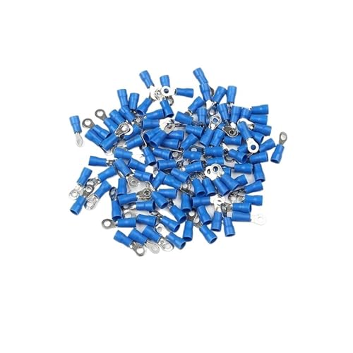 JCUIyon 50/100 STÜCKE Rv1.25 Rv2 Rv5 Elektrische verriegeln Crimpdrahtverbinder Isolierte Verdrahtungsklemmen Crimpzange 22-10 AWG(RV2-5) von JCUIyon