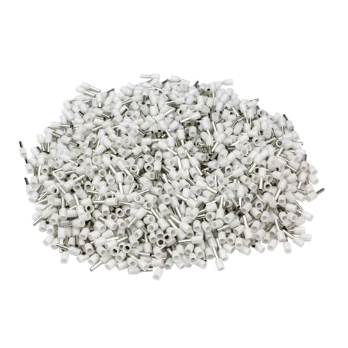 JCUIyon for Drahtverbinder Isolierte Aderendhülsen Terminal Elektrischer Crimp-Terminator(White,E6012) von JCUIyon