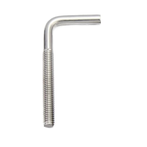 L-förmige Schraube 7-förmiger rechtwinkliger Ankerbolzen 304 Edelstahl rechtwinklige Schrauben(M6x120mm) von JCUIyon
