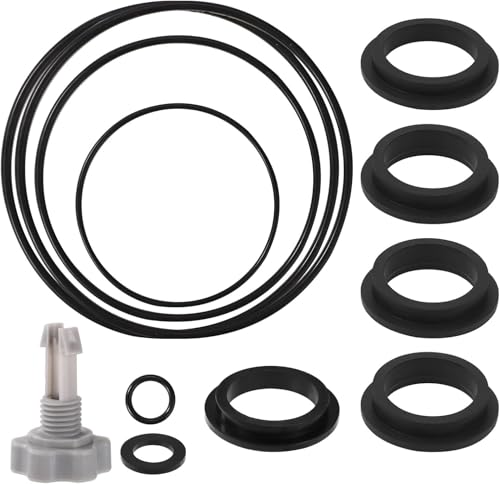 Sandfilter Ersatzteile für Intex Sandfilterpumpen, Pool Zubehör für Intex Pool Dichtungen Sandfilterpumpen Ersatzteile 25013, 1 Luftablassventil und 11 O-Ring Dichtungen für Intex Sandfilteranlage von JCUQGDOO