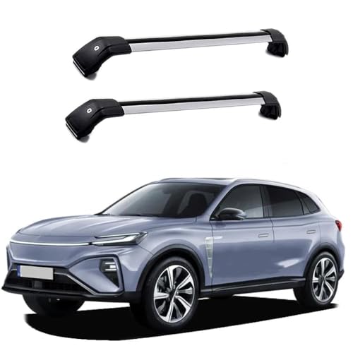 JCVT 2 Stück Auto Dachgepäckträger für MG Marvel R/MG Marvel Performance 2021+, Aluminium Querträger Lastenträger GepäCktransport Zubehör,C von JCVT