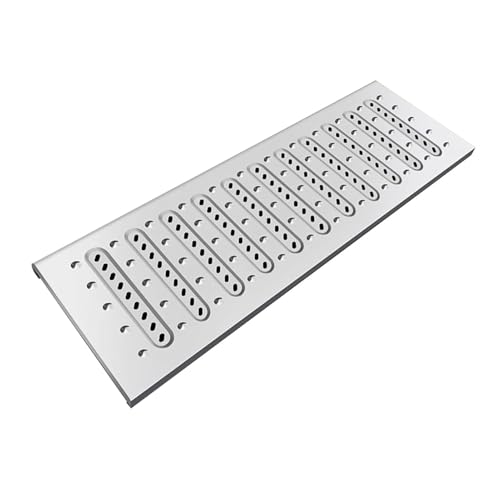 Entwässerungsrinne Abflussgitter Aus Metall Und Edelstahl, Abflussgitter Für Außenkanäle, Abnehmbare Abflussabdeckung Für Hof, Terrasse, Garten, Küche, Regenwasser- Und Abwasserabflusssiebe(60x30x2cm) Entwässerungsrinne Abflussgitter Aus Metall Und Edelstahl, Abflussgitter Für Außenkanäle, Abnehmbare Abflussabdeckung Für Hof, Terrasse, Garten, Küche, Regenwasser- Und Abwasserabflusssiebe(60x30x2cm) von JCWGLY