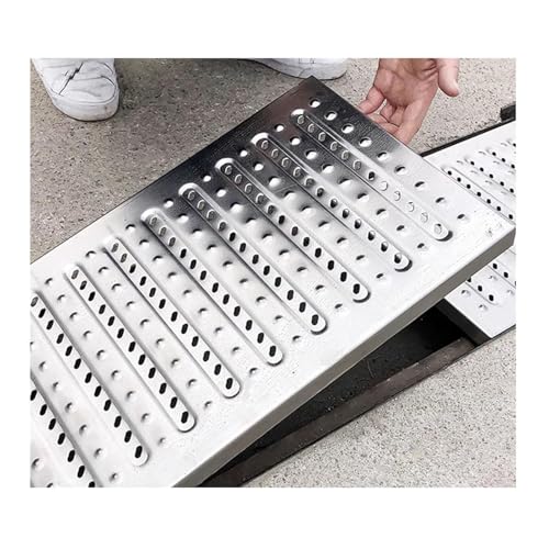 Entwässerungsrinne Entwässerungsgitter Aus Metall Und Edelstahl, Abwassergitter Für Den Innen- Und Außenbereich Für Küche/Terrasse/Pool/Deck, Regenwasserabflussabdeckung Für Die Auffahrt(58x20x2.5 cm) von JCWGLY