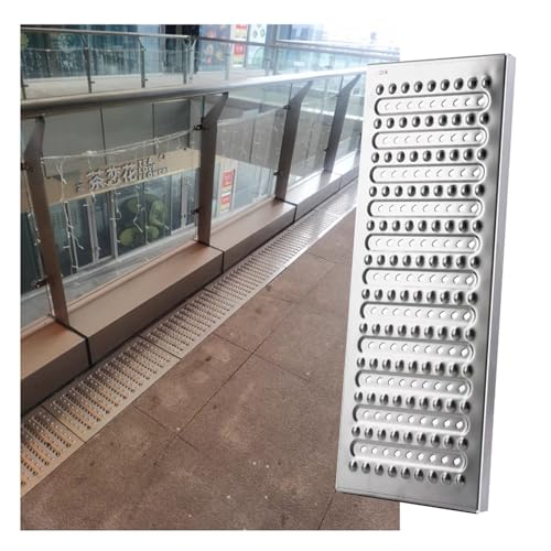 JCWGLY Entwässerungsrinne Hochfeste Metall-Grabenablaufgitter, rutschfeste Regenwasserablaufabdeckungen Für Den Außenbereich Für Den Privaten Und Gewerblichen Gebrauch(10pcs,22.9x11.8x1in) von JCWGLY
