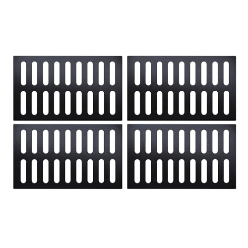 JCWGLY Entwässerungsrinne Hochleistungs-Abflussgitter Aus Gusseisen Für Den Außenbereich, Regenwasser- Und Abwassersieb-Kanal-Abflussabdeckungen Für Hof Und Einfahrt(4pcs,50x40x3cm) von JCWGLY