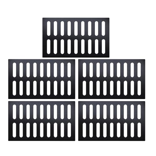 JCWGLY Entwässerungsrinne Hochleistungs-Abflussgitter Aus Gusseisen Für Den Außenbereich, Regenwasser- Und Abwassersieb-Kanal-Abflussabdeckungen Für Hof Und Einfahrt(5pcs,50x30x4cm) von JCWGLY