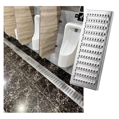JCWGLY Entwässerungsrinne Metall-Abflussgitter Für Drinnen Und Draußen, rutschfeste Und Robuste Regenwasserabflussabdeckung, Abwassersieb Für Küche Und Supermarkt(10pcs,58x30x2.5cm) von JCWGLY