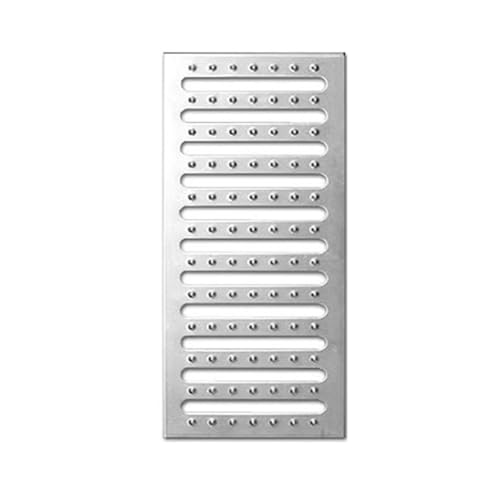 JCWGLY Entwässerungsrinne Metallkanal-Abflussgitter Für Den Außenbereich, Abwasserkanalabdeckung Für Auffahrten, Gartenkeller, Hocheffiziente Regenwasserabflussgitter(60x20x2cm) von JCWGLY
