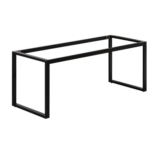 JCWGLY Möbelfüße Schwere Tischbeinhalterung Aus Metall, DIY-Möbelbeine, Bürotischbeine, Computertischbeine, Esstischbeine, Für 120–200 cm Desktop (Size : 195x55cm) von JCWGLY